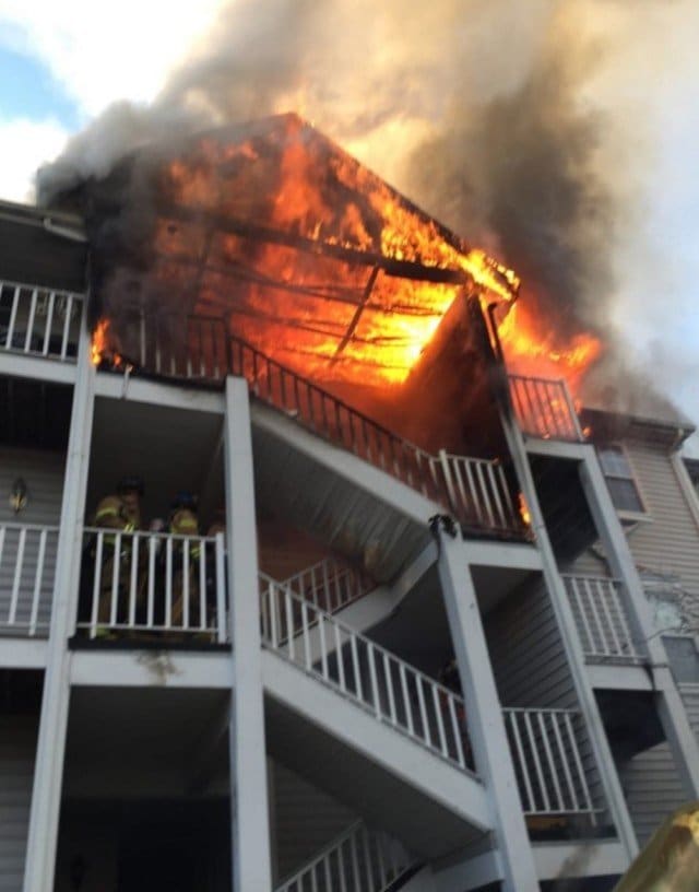 Tallman responds to Mahwah Condo Fire