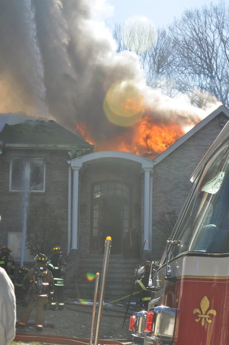 Tallman Responds to Major Structure Fire on Dolson Road